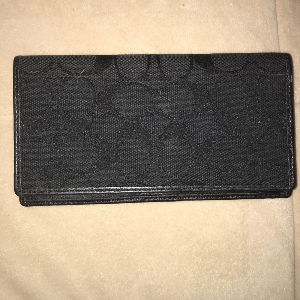 Coach checkbook holder